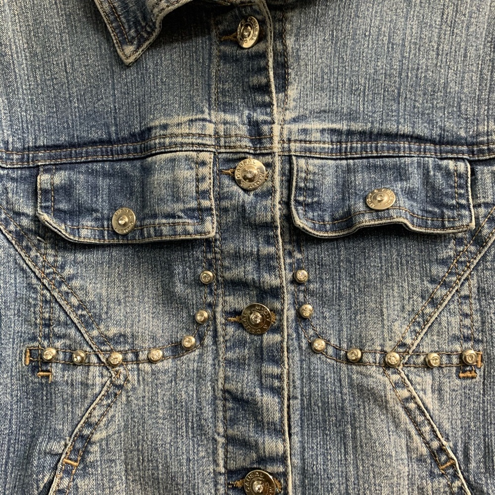 Rock Model Style Jean Jacket - Picture 3 of 4